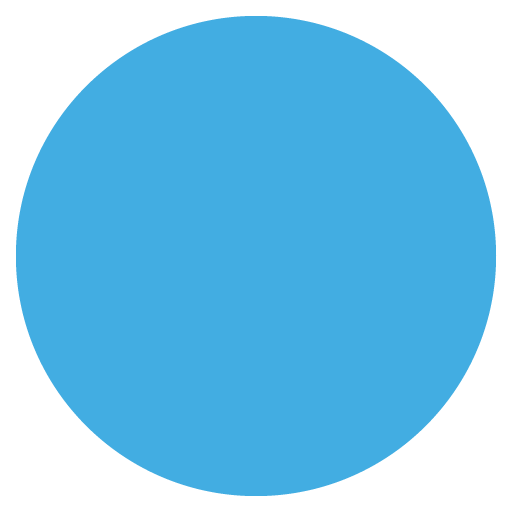 دائرة زرقاء