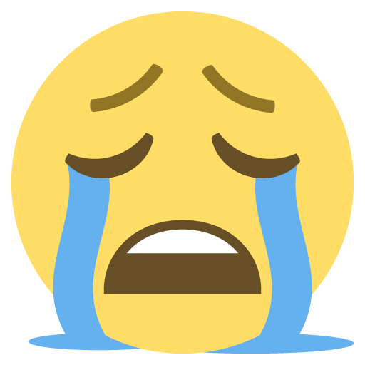 وجه يبكي بشدة