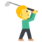 شخص يلعب غولف
