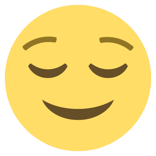 وجه مرتاح