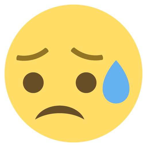 وجه حزين لكن مرتاح