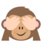 قرد يحجب عينيه