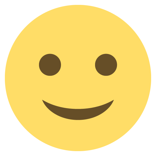 وجه بابتسامة بسيطة