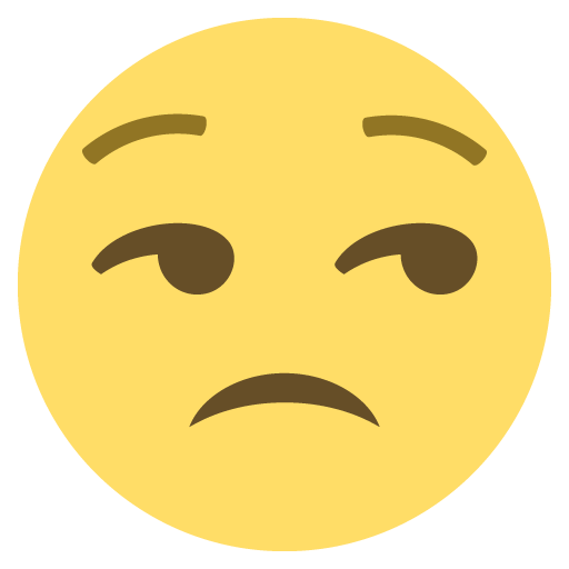 وجه غير مستمتع