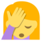 Osoba s dlaní na čele