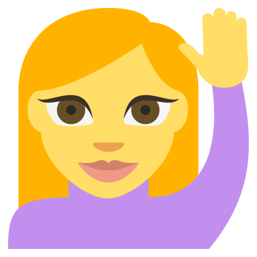 Osoba zvedající ruku