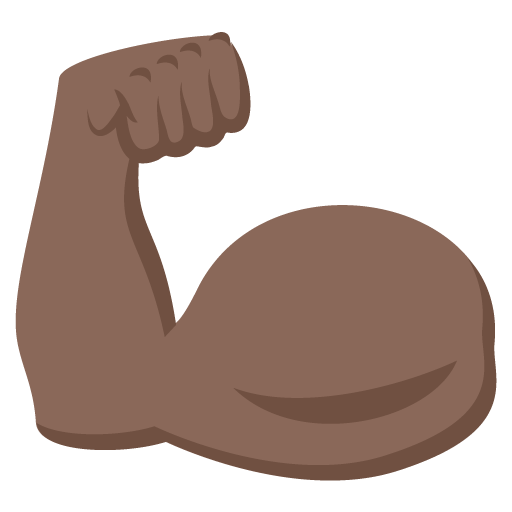 Napnutý biceps: Tmavý Odstín Pleti