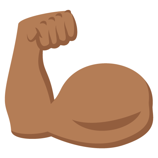 Napnutý biceps: Středně Tmavý Odstín Pleti