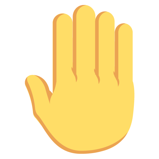 Zvednutý hřbet ruky