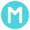 حرف M داخل دائرة