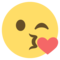 وجه يرسل قبلة
