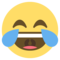 وجه بدموع فرح