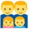 عائلة: رجل، رجل، فتاة، صبي
