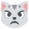 وجه قطة مقطب