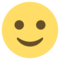 وجه بابتسامة بسيطة