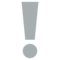 علامة تعجب بيضاء