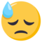 وجه بعرق بارد