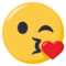 وجه يرسل قبلة