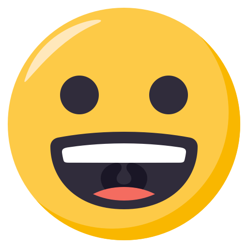 وجه بابتسامة عريضة