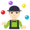 لاعب قذف الكرات: بشرة فاتحة