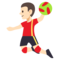 لاعب كرة يد: بشرة فاتحة