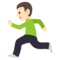 شخص يجري: بشرة فاتحة