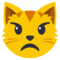 وجه قطة مقطب