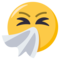 وجه يعطس