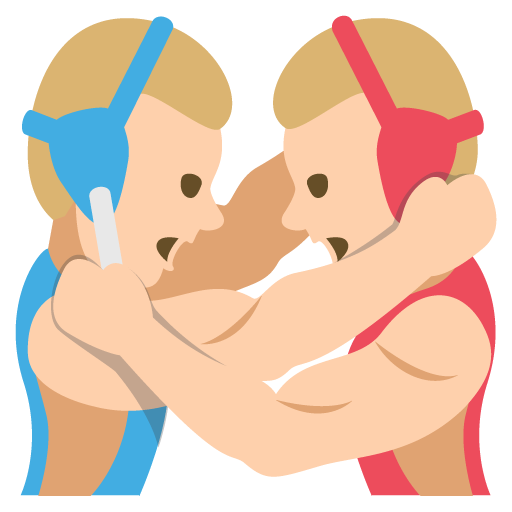 Борцы, Тип-3 для JoyPixels 3.0