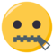 وجه بفم مقفل