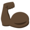 Napnutý biceps: Tmavý Odstín Pleti