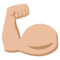 Napnutý biceps: Středně Světlý Odstín Pleti