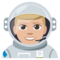 Muž astronaut: Středně Světlý Odstín Pleti