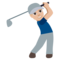 Muž při golfu: Středně Světlý Odstín Pleti