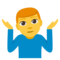 Muž krčí rameny
