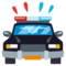 Přijíždějící policejní vůz