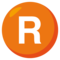 Symbol regionálního indikátoru Písmeno R