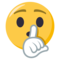 Tvář s prstem na ústech