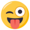Mrkající obličej s jazykem