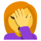 Žena s dlaní na tváři