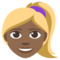 Žena: Středně Tmavý Odstín Pleti, Blond Vlasy