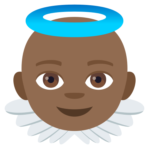 Bebê Anjo: Tom de Pele Médio-Escuro