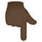 Nedåtpekande finger: Mörk Hudton
