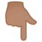 Nedåtpekande finger: Mellanhudton