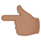 Vänsterpekande finger: Mellanhudton