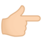 Högerpekande finger: Ljus Hudton