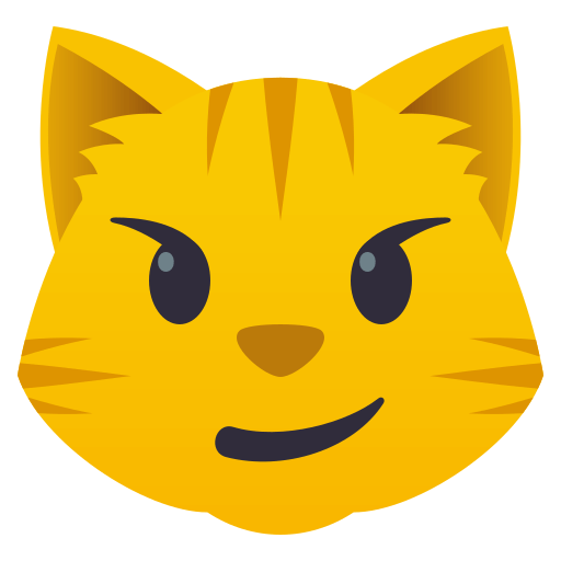 Rosto De Gato Com Sorriso Irônico