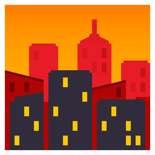 Cidade Ao Anoitecer