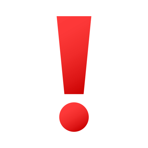 Ponto De Exclamação Vermelho