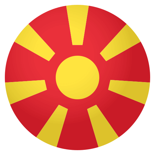 Bandeira: Macedônia do Norte